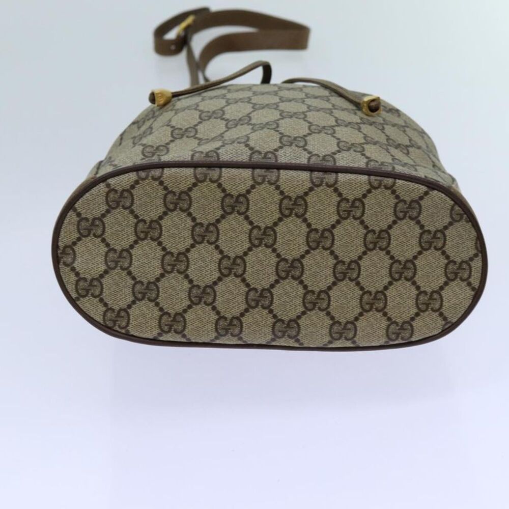 Gucci Gg Canvas Web Sherry Line Shoulder Bag Pvc Beige Green Red - Picture 6 of 6